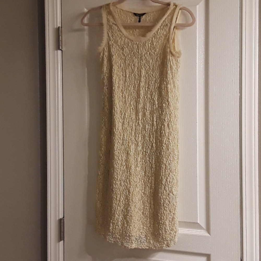 Daisy Fuentes Small Cream Lace Dress